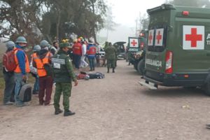 Accidente en aeropuerto de Santa Lucía deja al menos 22 personas lesionadas