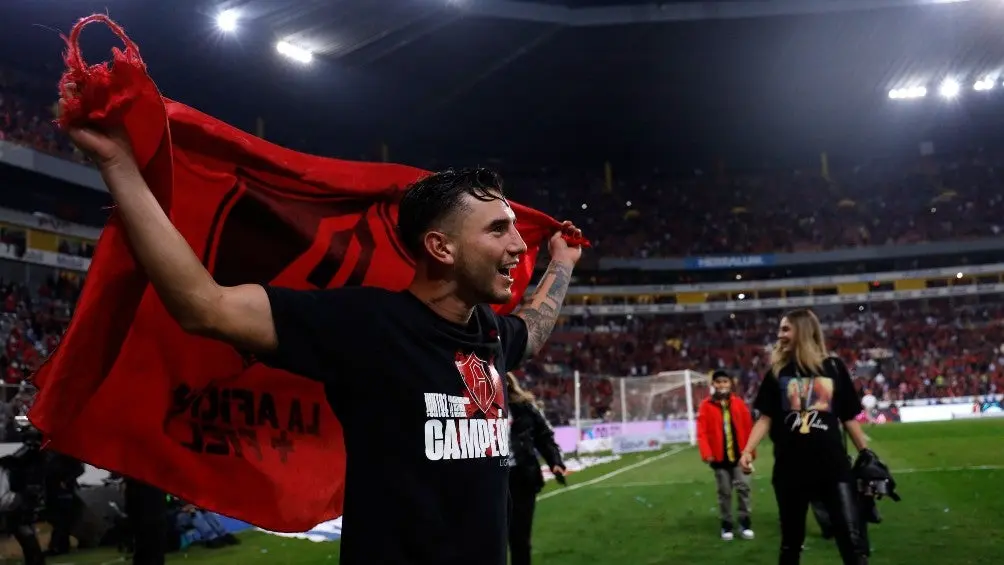 Edgar Zaldívar festejando título del Atlas | IMAGO7