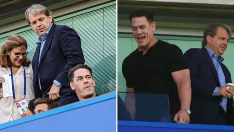 John Cena estuvo presente en el Chelsea vs Leicester City