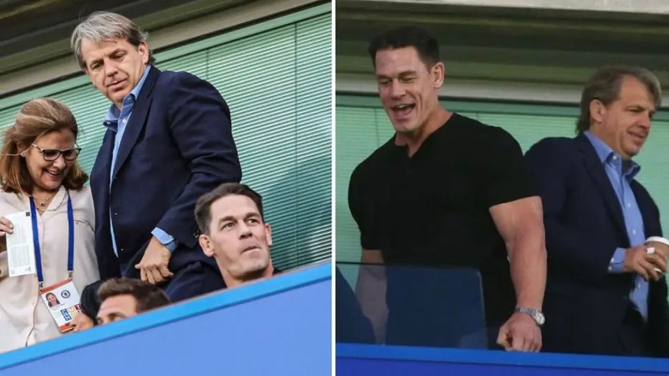 John Cena estuvo presente en el Chelsea vs Leicester City