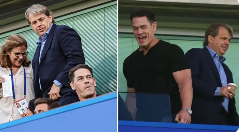 John Cena estuvo presente en el Chelsea vs Leicester City