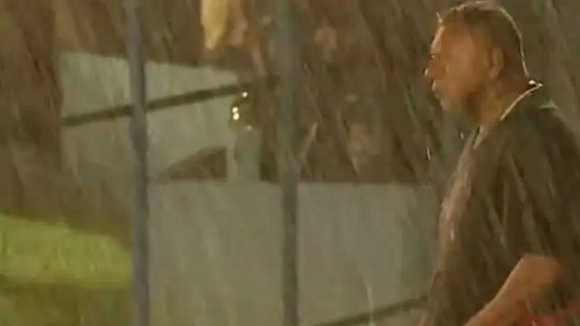 Francisco Malta, el único hincha que alentó al descendido Flamengo de Piauí bajo la tormenta