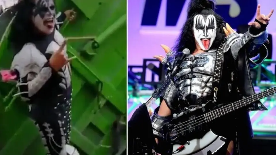 Kiss: Trabajador salió vestido como Gene Simmons a recoger basura