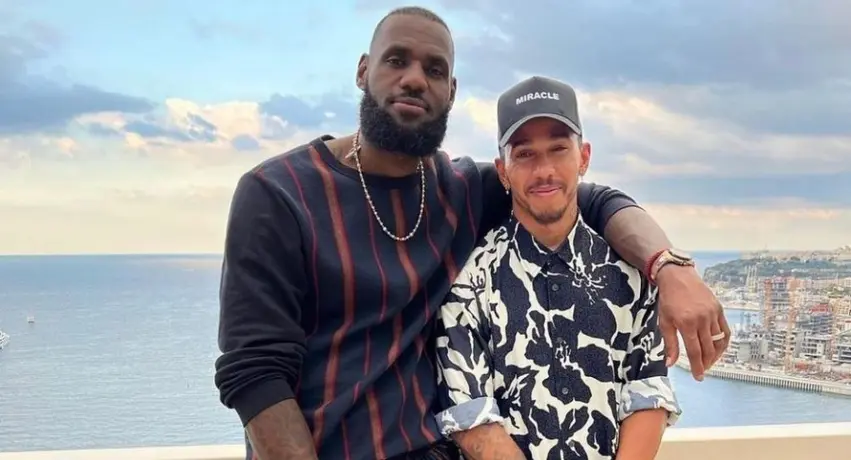 Lewis Hamilton se reunió con LeBron James tras el Gran Premio de Mónaco