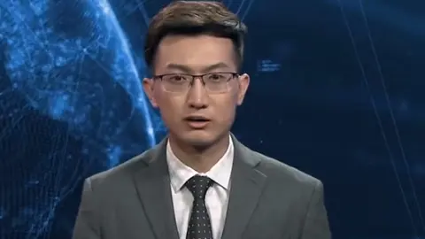 China debutó a robot como conductor de noticiario