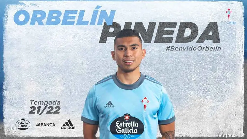 Orbelín Pineda: Celta de Vigo hizo oficial el fichaje del mexicano hasta 2027