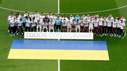 Real Madrid mostró apoyo a los ucranianos: ‘Todos Con Ucrania’