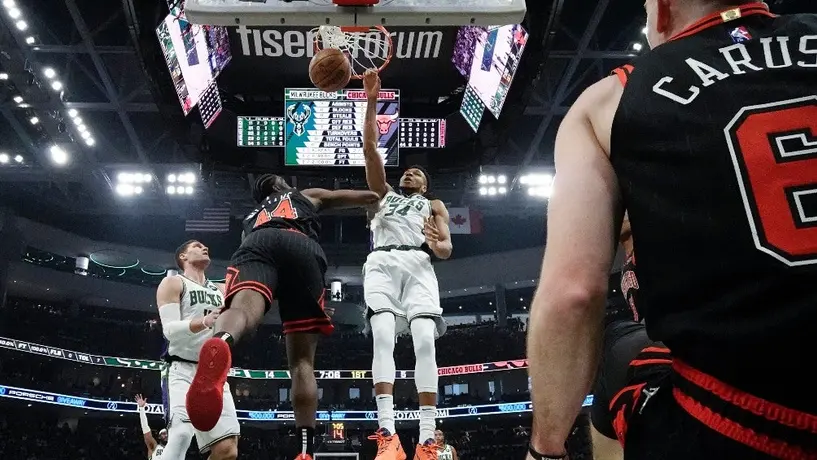 NBA: Los Bucks se llevaron el primero de la serie ante Bulls con un Antetokounmpo imparable