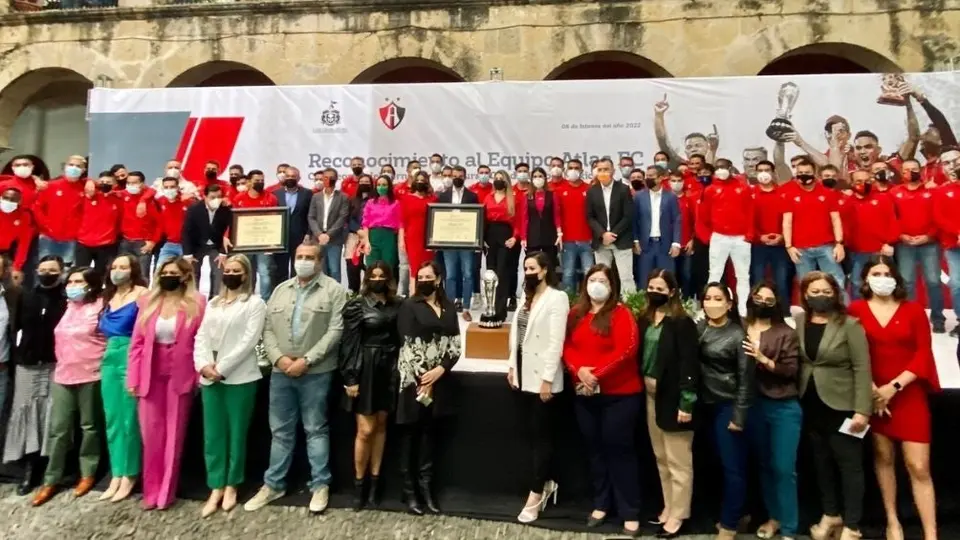 Atlas: Congreso de Jalisco reconoció a los Rojinegros por su Campeonato del Apertura 2021