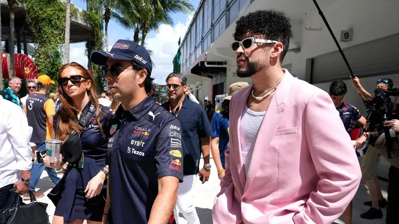 Checo Pérez y Bad Bunny convivieron previo al GP de Miami