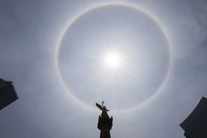 CDMX: Halo solar apareció en el cielo capitalino