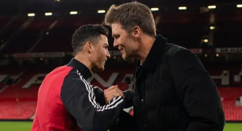 Video: Tom Brady y Cristiano Ronaldo convivieron tras la victoria del Manchester United