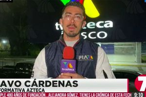 Reportero confundió TV Azteca con Televisa en vivo; lo comparan con Pedro Sola