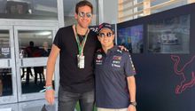 Checo Pérez: Juan Martín del Potro posó junto al mexicano en el GP de Miami