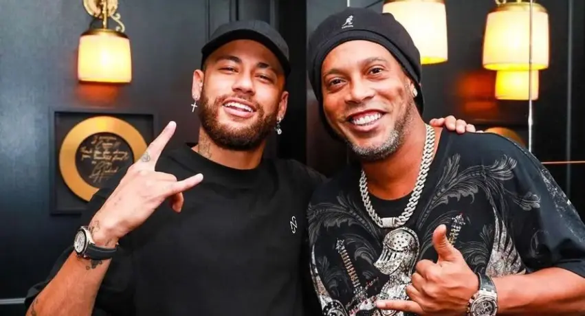 Ronaldinho y Neymar se fueron de fiesta en Miami junto a un reggaetonero