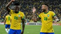 Vinicius Jr y Neymar Jr con Brasil | AP