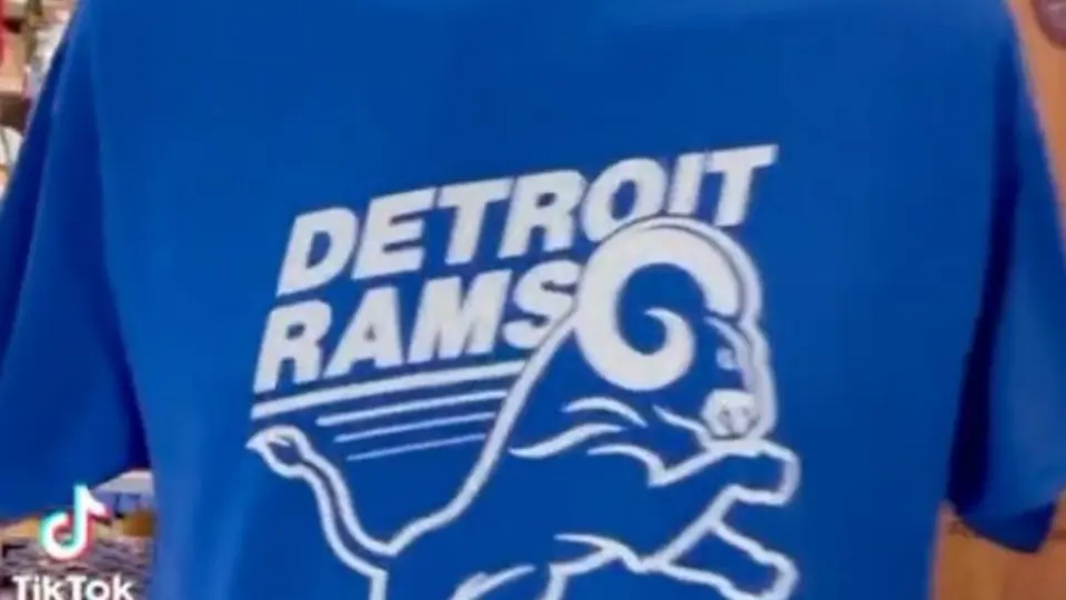 Super Bowl: Tienda deportiva creó playeras de 'Detroit Rams' en señal de apoyo a Stafford