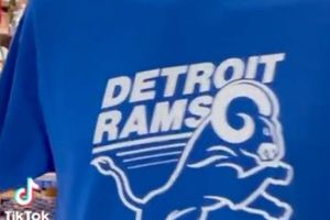 Super Bowl: Tienda deportiva creó playeras de 'Detroit Rams' en señal de apoyo a Stafford
