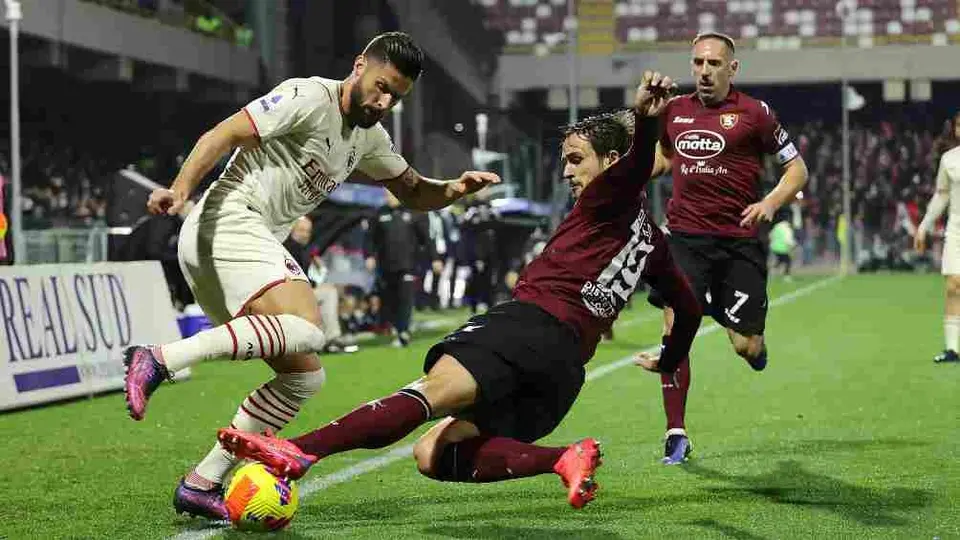 Seria A: Milan rescató el empate ante Salernitana, último de la tabla