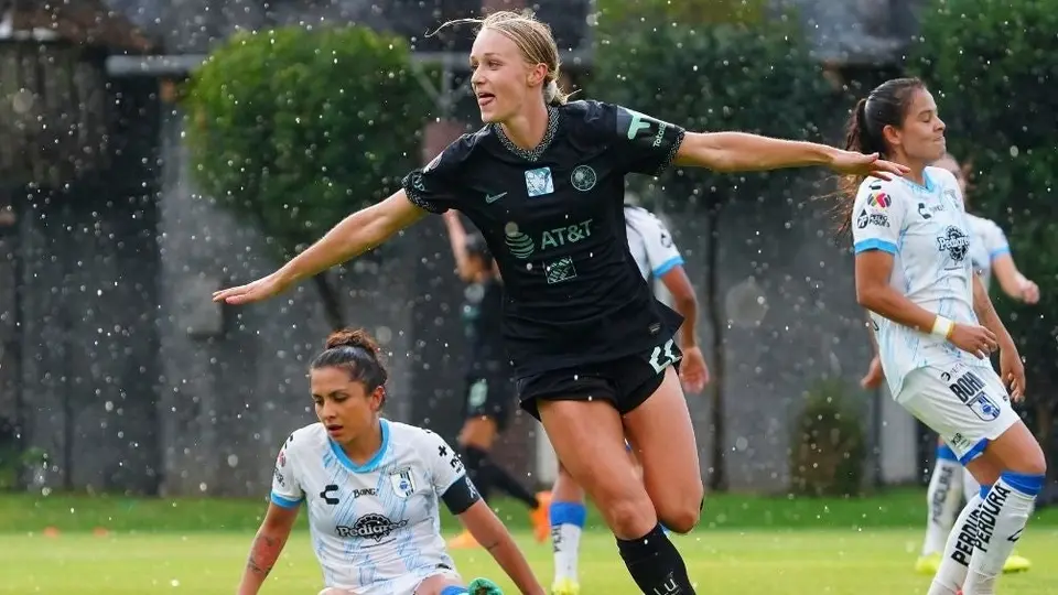 Liga MX Femenil: América goleó a Querétaro con doblete de Luebbert