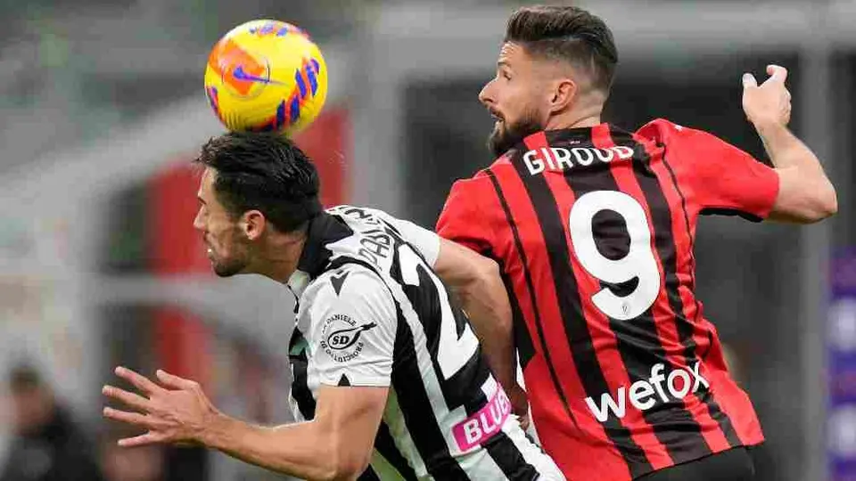 Milan: Empató ante Udinese y mantiene el liderato de la Serie A