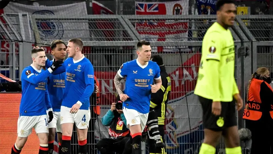 Europa League: Rangers goleó al Dortmund y 'acaricia' los Octavos de Final
