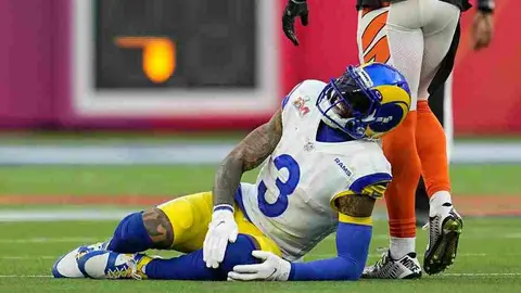 NFL: Beckham Jr. quedó fuera del Super Bowl LVI por una lesión de rodilla