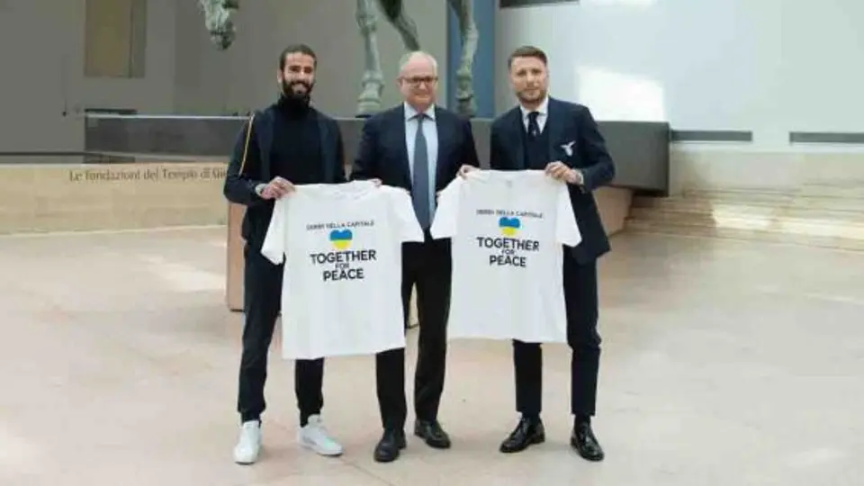 Serie A: Roma y Lazio lucirán camiseta a favor de Ucrania previo al Derbi romano