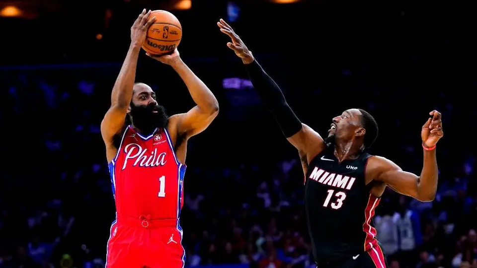 NBA: 76ers venció al Heat y empató la serie con James Harden al frente