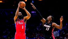 NBA: 76ers venció al Heat y empató la serie con James Harden al frente