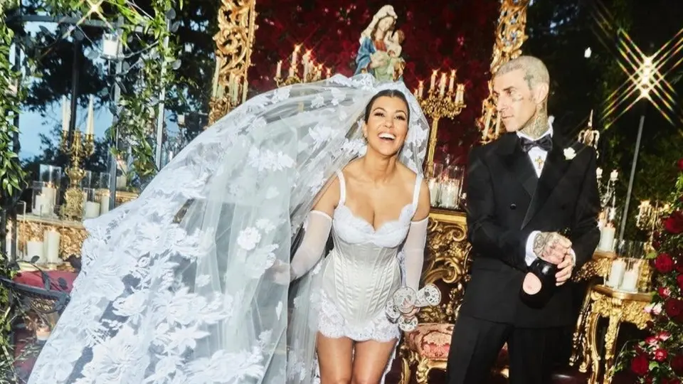 Kourtney Kardashian y Travis Barker se casaron en Portofino, Italia
