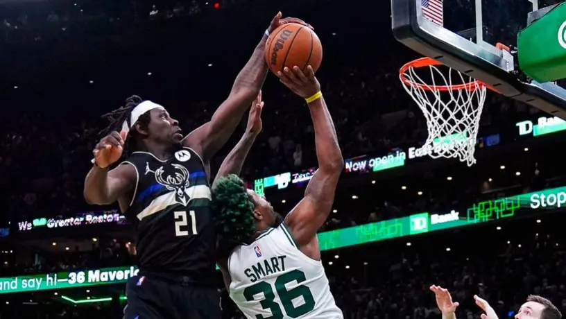 NBA: Holiday detiene a Smart, Bucks supera a Celtics y está a un triunfo de la Final