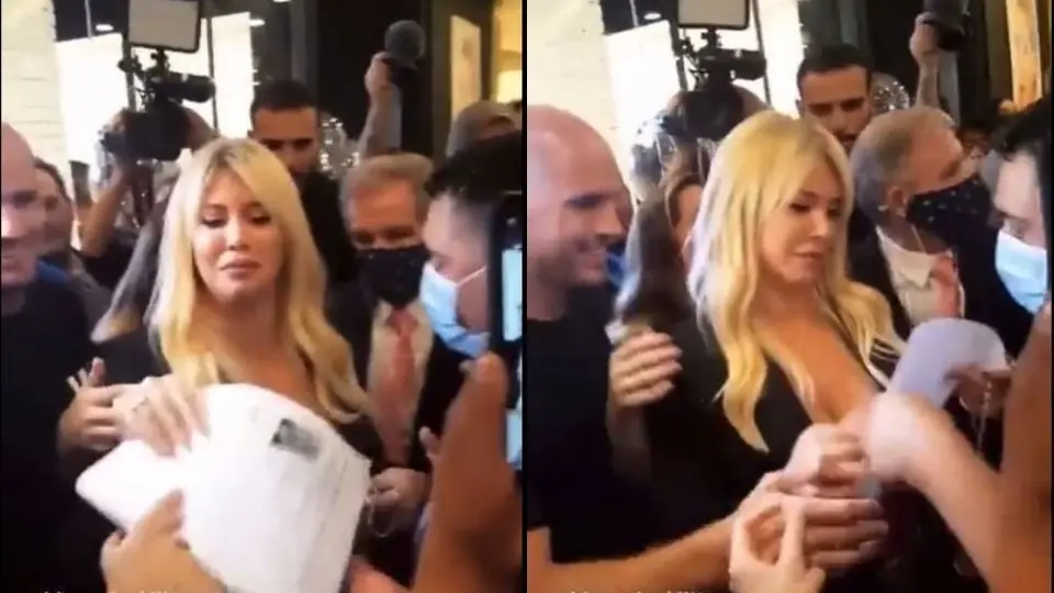 Wanda Nara contrató a joven que le entregó su CV durante inauguración de su boutique
