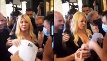 Wanda Nara contrató a joven que le entregó su CV durante inauguración de su boutique