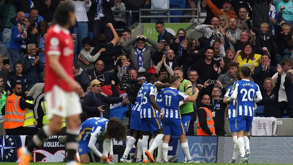 Manchester United: Cayó goleado por el Brighton y se pierde la Champions