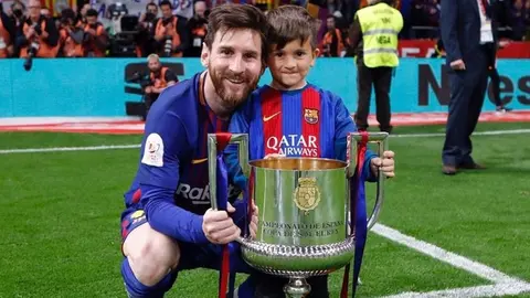 Thiago Messi causó controversia en su llegada a Barcelona y enamoró a la afición culé