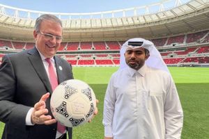 Marcelo Ebrard: Realizó visita a estadio mundialista de Qatar 2022