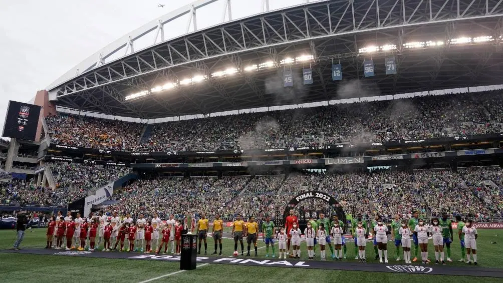 Ceremonia previo al Seattle vs Pumas | AP