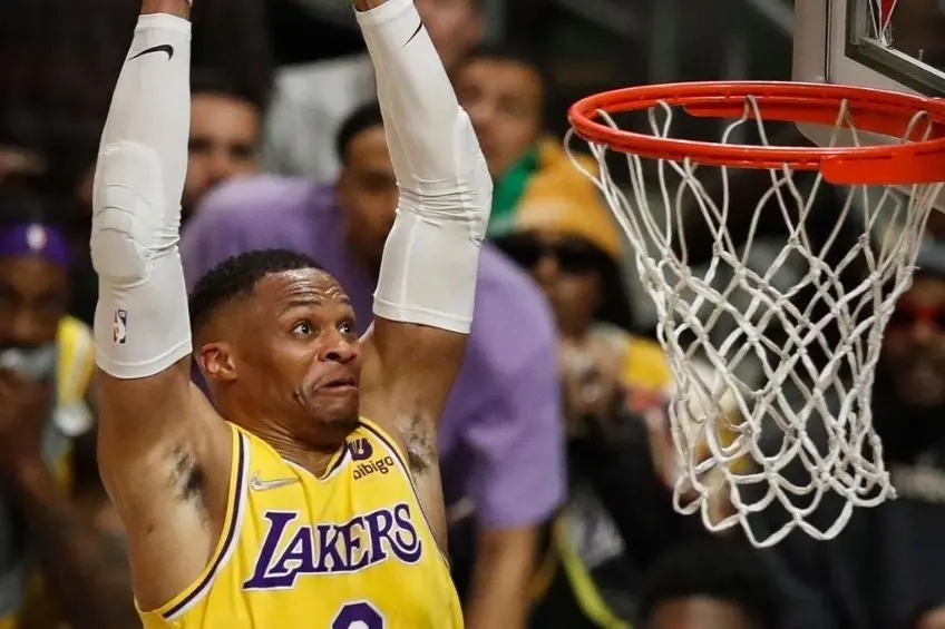 Russell Westbrook durante un partido