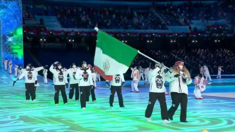 Beijing 2022: Así fue el desfile de la delegación mexicana en la inauguración
