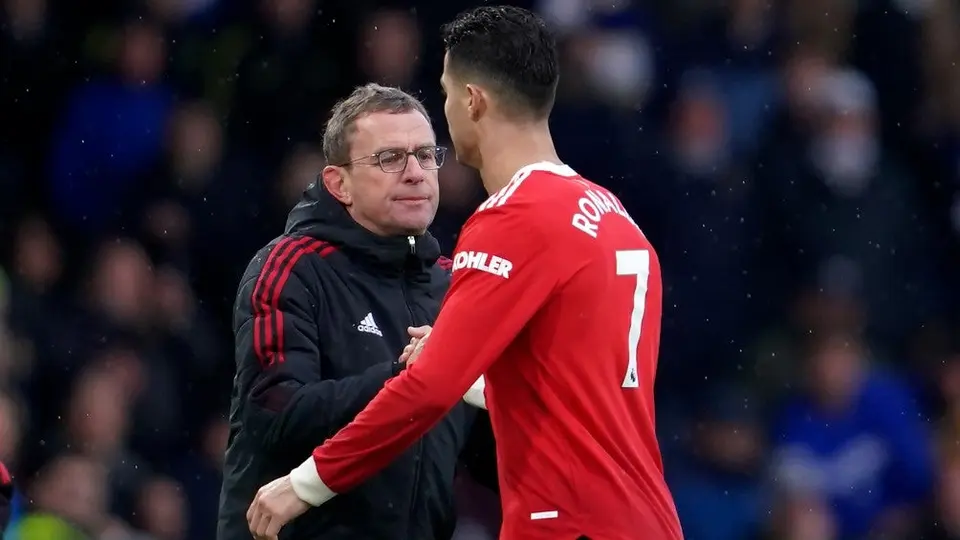 Cristiano Ronaldo se enojó al ser remplazado por Raphael Varane en el Leeds vs United