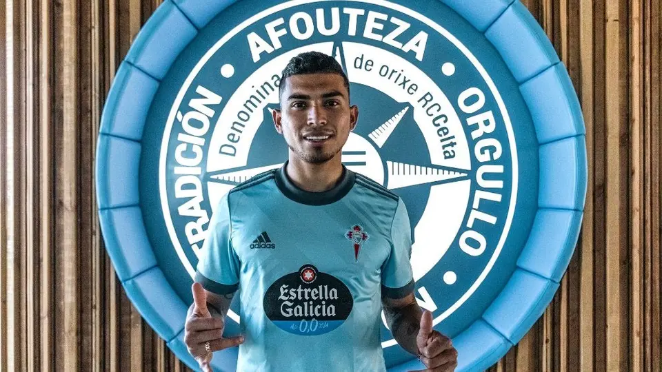 Orbelín Pineda rompió récord de "likes" en su llegada al Celta de Vigo