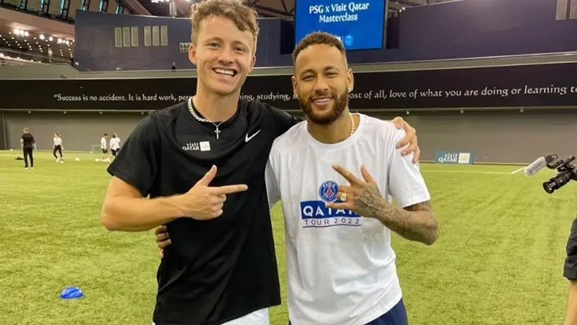 Neymar fue humillado por el campeón mundial de 'freestyle' en Qatar
