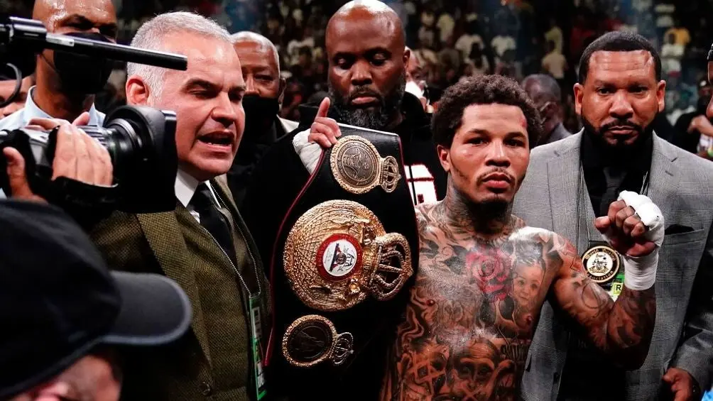 Gervonta Davis festejando victoria tras vencer a Rolando Romero | AP