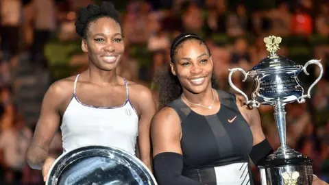 Venus y Serena Williams sorprendieron a los actores de su película biográfica