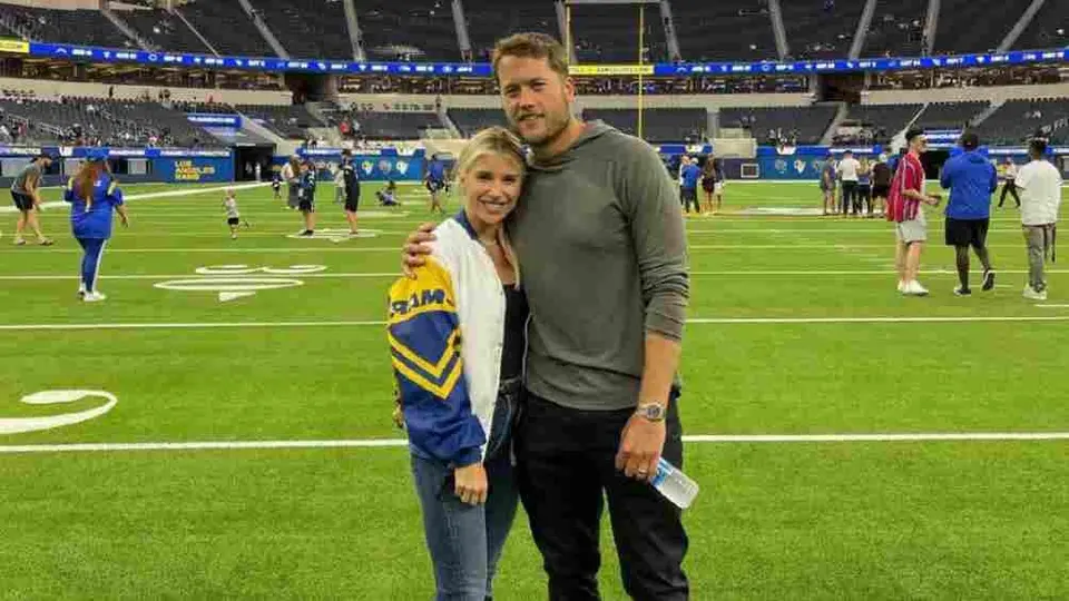 NFL: Esposa de Matthew Stafford superó un tumor en el cerebro