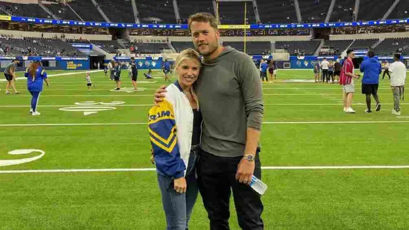 NFL: Esposa de Matthew Stafford superó un tumor en el cerebro