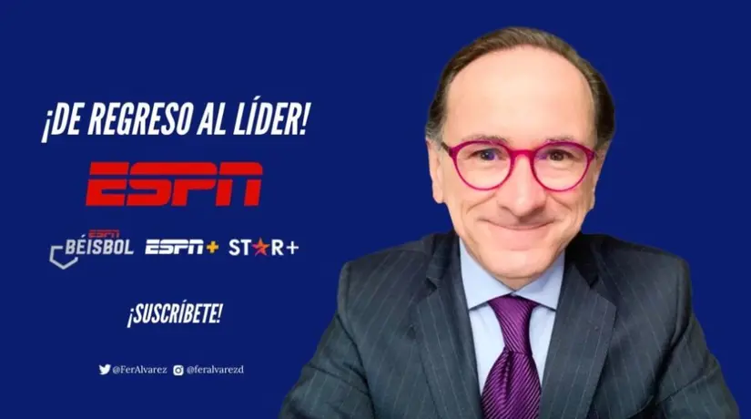 Fernando Álvarez: Anunció su regreso a ESPN tras su despido en 2019