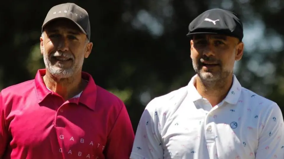 Pep Guardiola y Gabriel Batistuta se enfrentaron en un torneo de golf en Mallorca