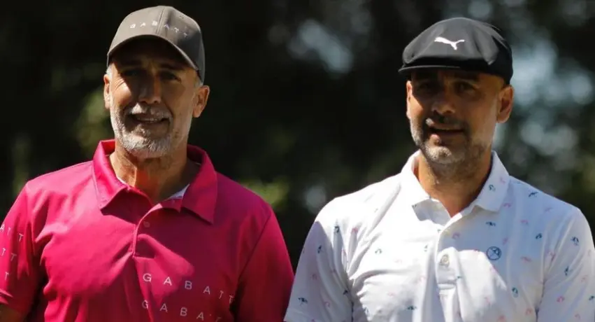 Pep Guardiola y Gabriel Batistuta se enfrentaron en un torneo de golf en Mallorca